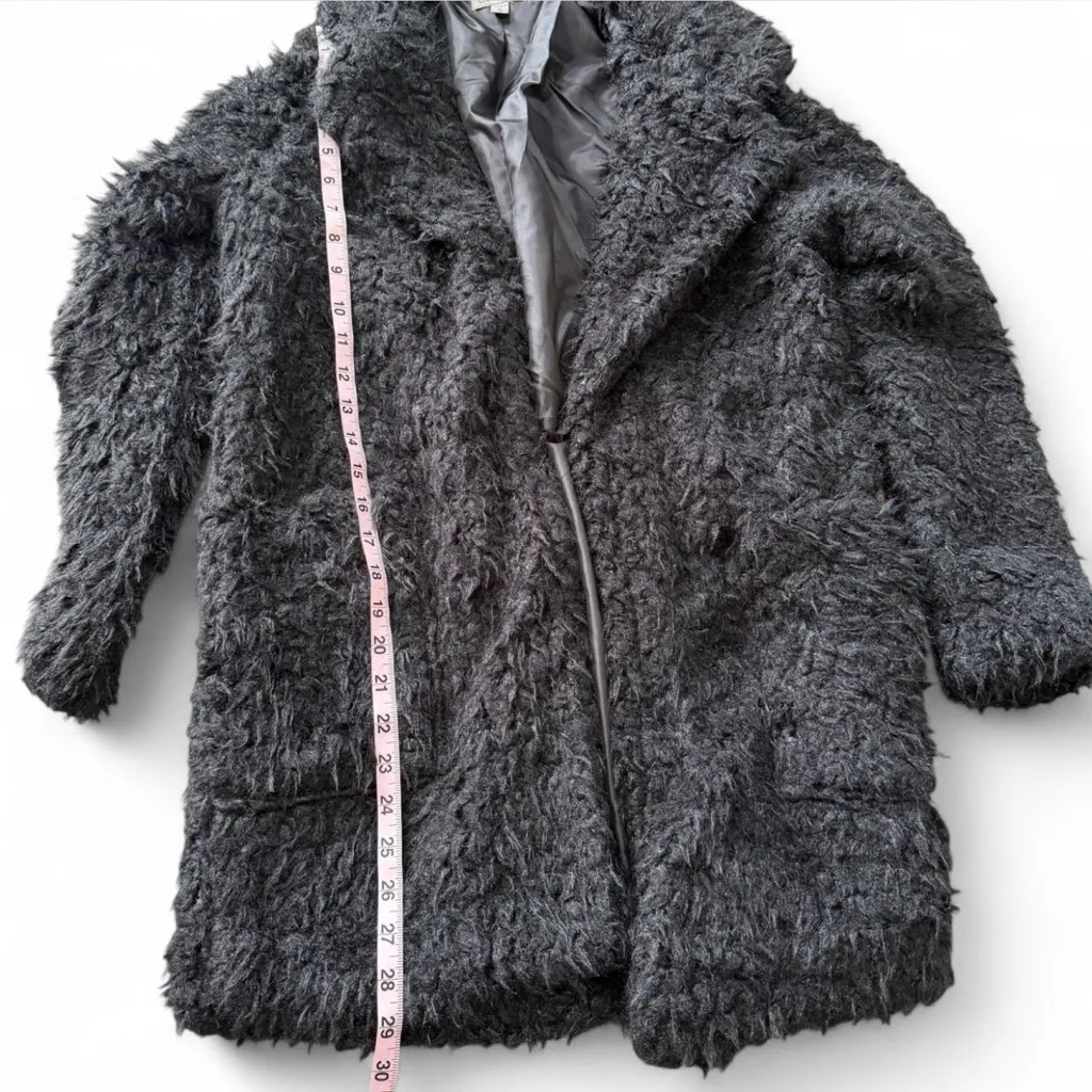 Shaggy Faux Fur‎ Jacket Black - Image 14