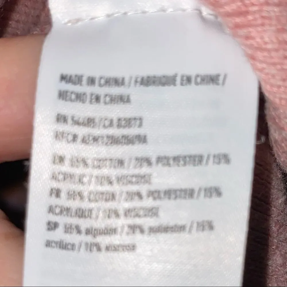 AEO Pink Blush Waffle Knit LS Sweater - Image 5