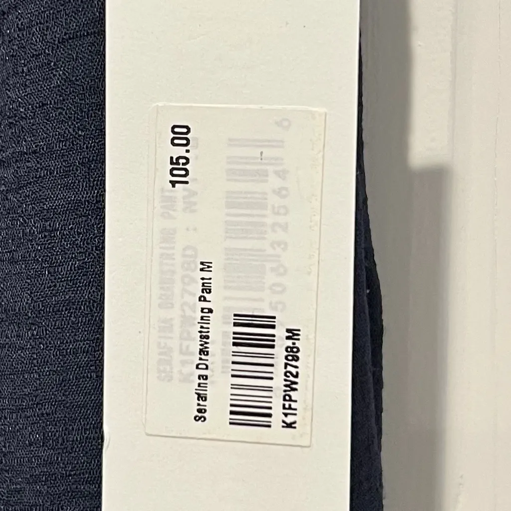 Bishop + Young NWT Serafina Drawstring Pant Medium Navy Blue - Image 4