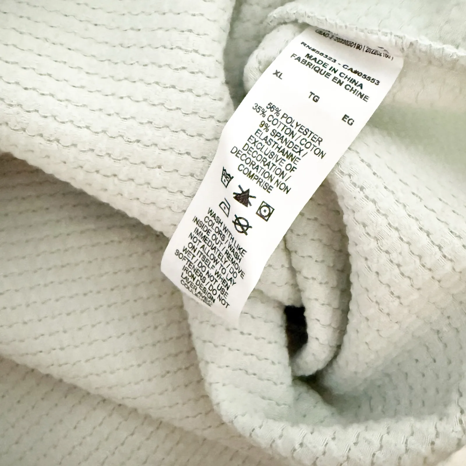 NIKE | NWT Athletic Everyday Modern Long-sleeve Crop Top Light Blue | XL - Image 7