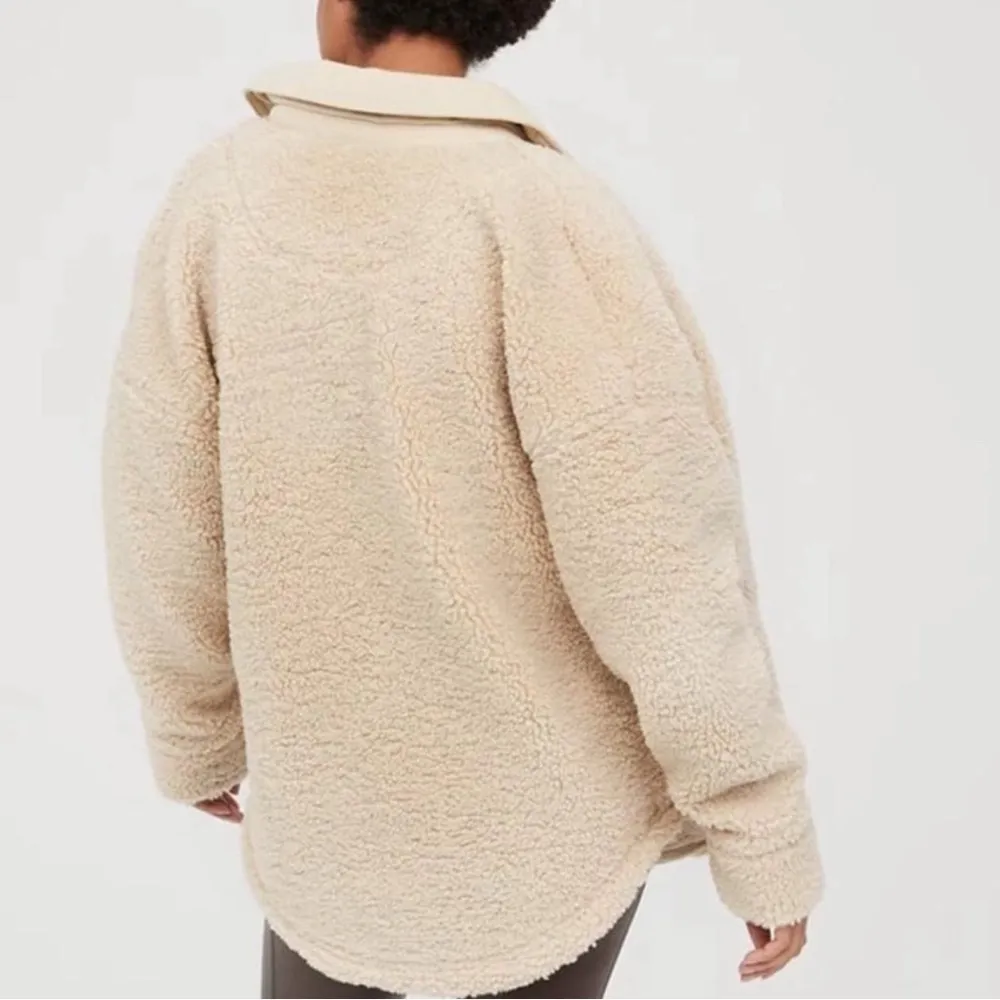 Aerie OFFLINE Small Sherpa Shirt Jacket Size Small - Image 2