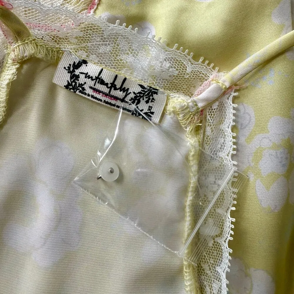 Free People satin cami top lace floral boho femme XS - Image 4