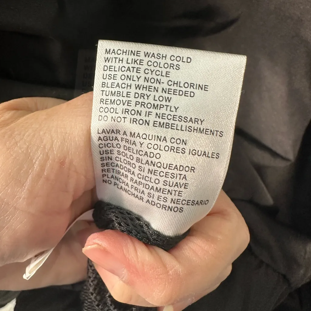 NFL Carolina  Panthers Blue and Black Full Zip Windbreaker Size XL NWOT - Image 8