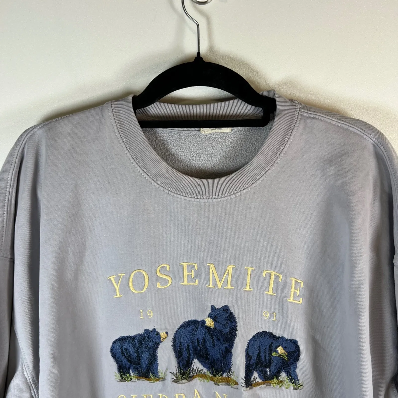 J.GALT Yosemite Sierra Nevada Embroidered Bear Crewneck Sweatshirt Women's XL - Image 2
