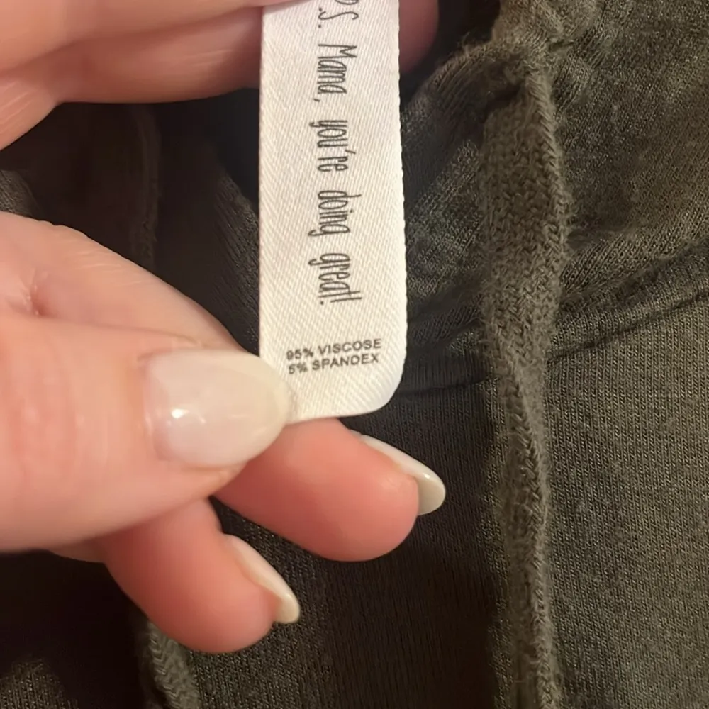 Latched Mama Cloud Nursing Hoodie Olive‎ XS Green - Image 6