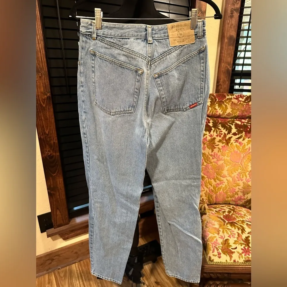 EUC Vintage Jordache Jeans Womens Mom Fit Tapered Leg High Rise 90s Blue Denim - Image 2