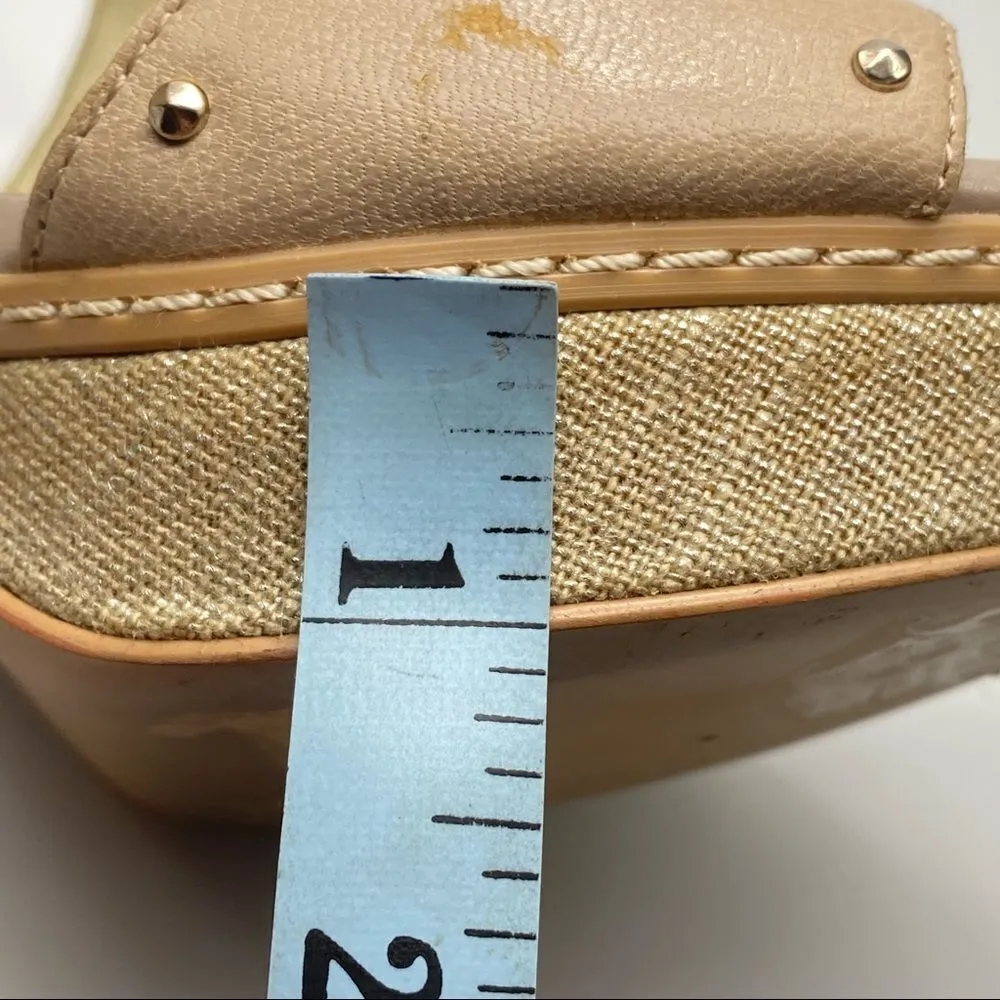 Anne Klein Florissa Leather Platform Sandals Heels‎ - Image 12