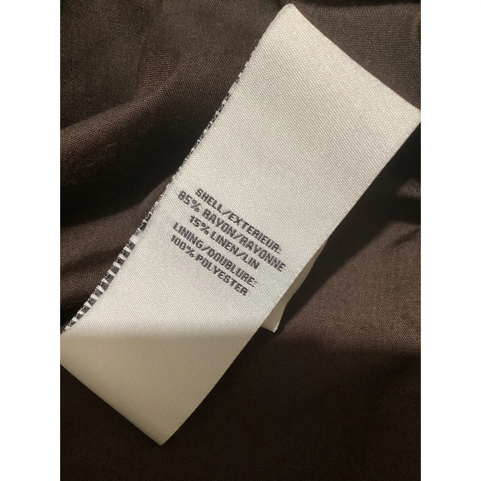 Bagatelle Collection Women's Brown Linen Blend Cinched Waist Blazer XS Size undefined - Image 6