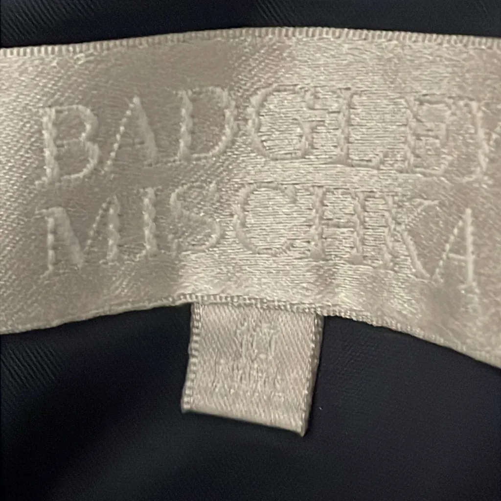 Badgley Mischka strapless polka dot midi dress size 4 - Image 7