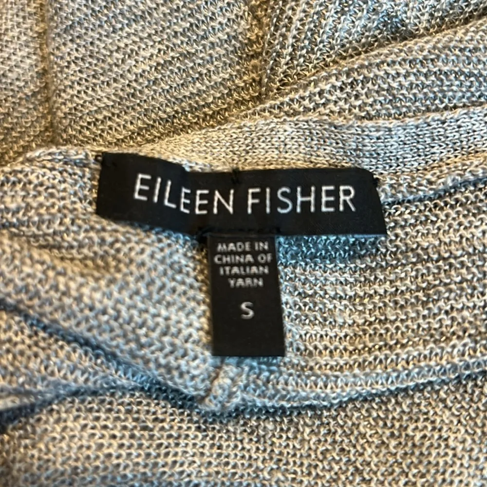 EILEEN FISHER gray linen blend sweater - Image 5