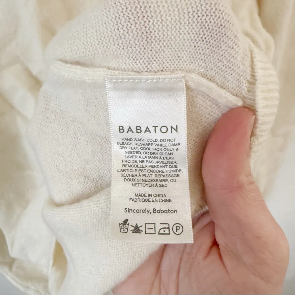 Aritzia Babaton Cashmere Sweater Sz L - Image 5
