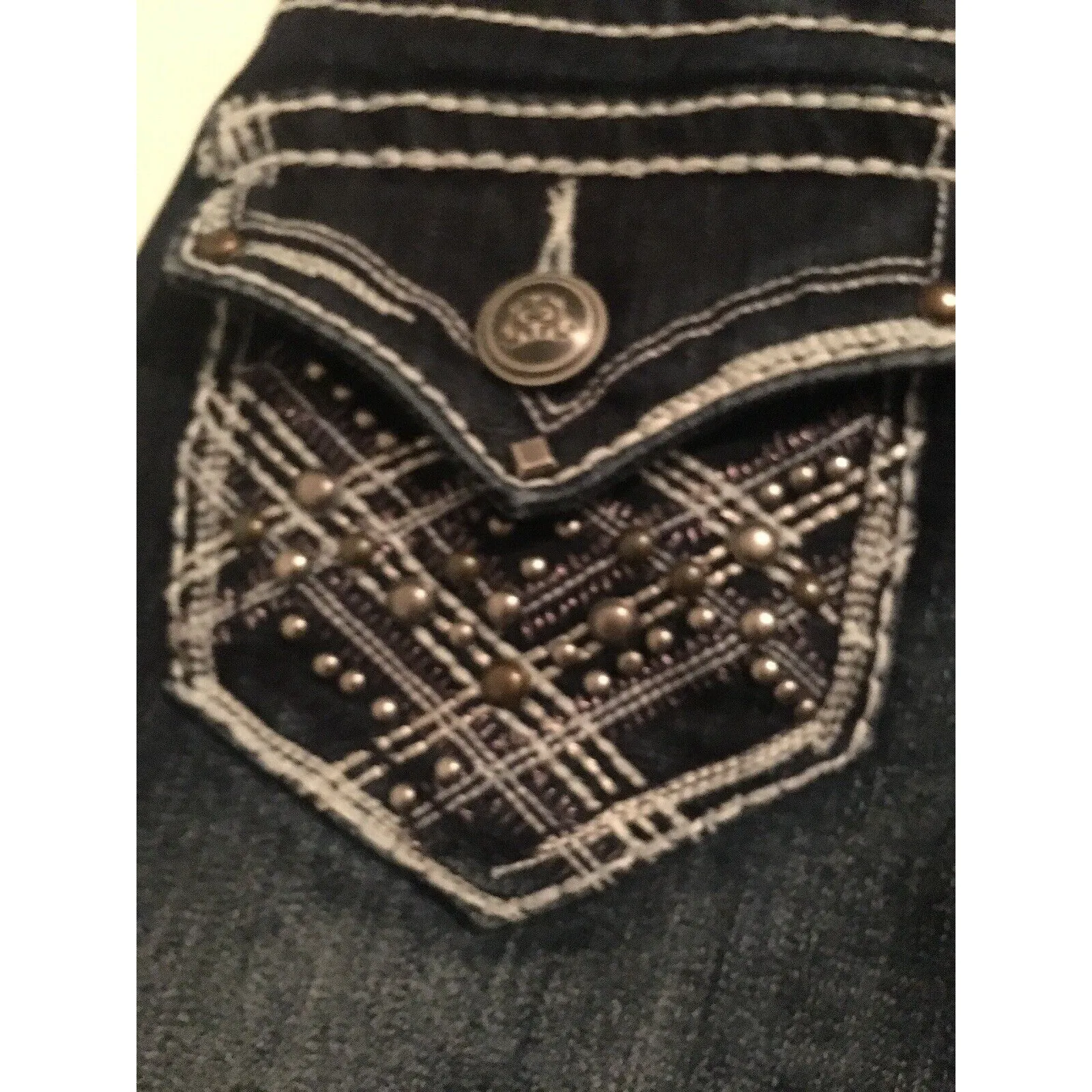 ZCO Women's Blue Jean Shorts Pockets Size 1 Blue Denim - Image 7