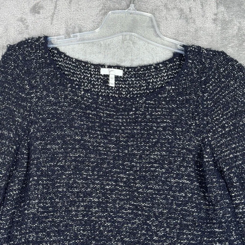 Joie Sweater Women Small Midnight Blue Marled Dereka Casual Versatile Minimalist - Image 4