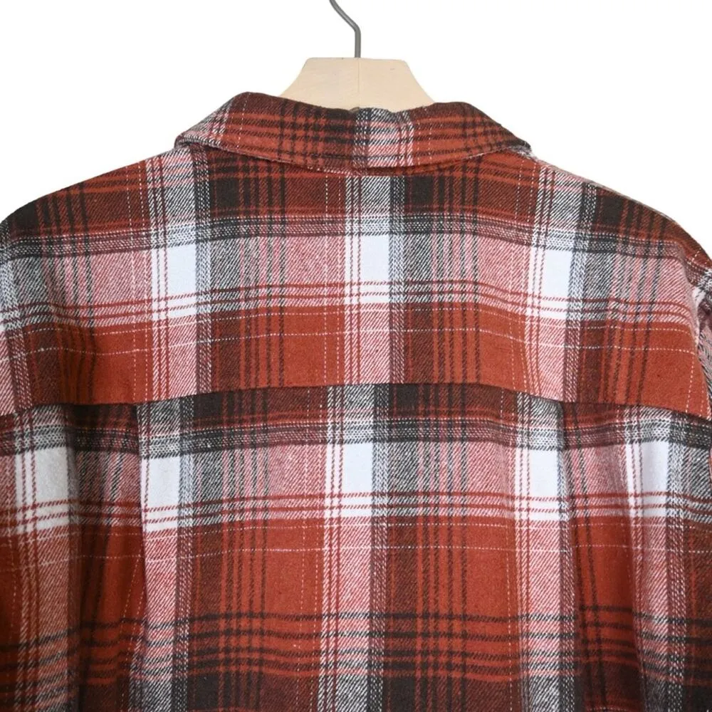 Amazon Womens L Plaid Long Sleeve Button Down Shirt - Image 4