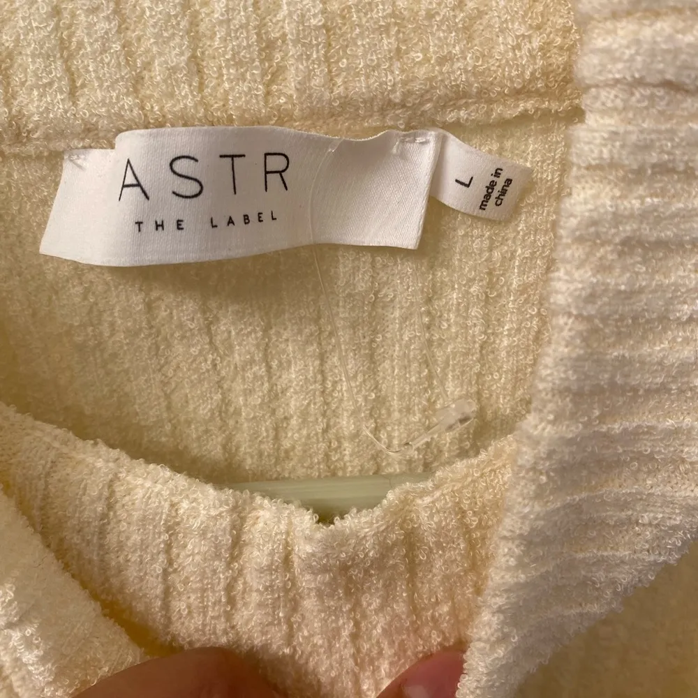 Elegant Cream Wrap Sweater - Image 3