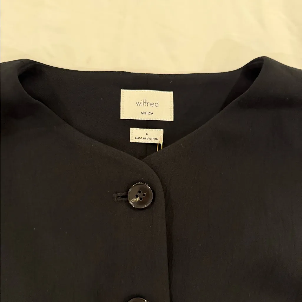 Wilfred Aritzia Black Regal Vest - Image 3