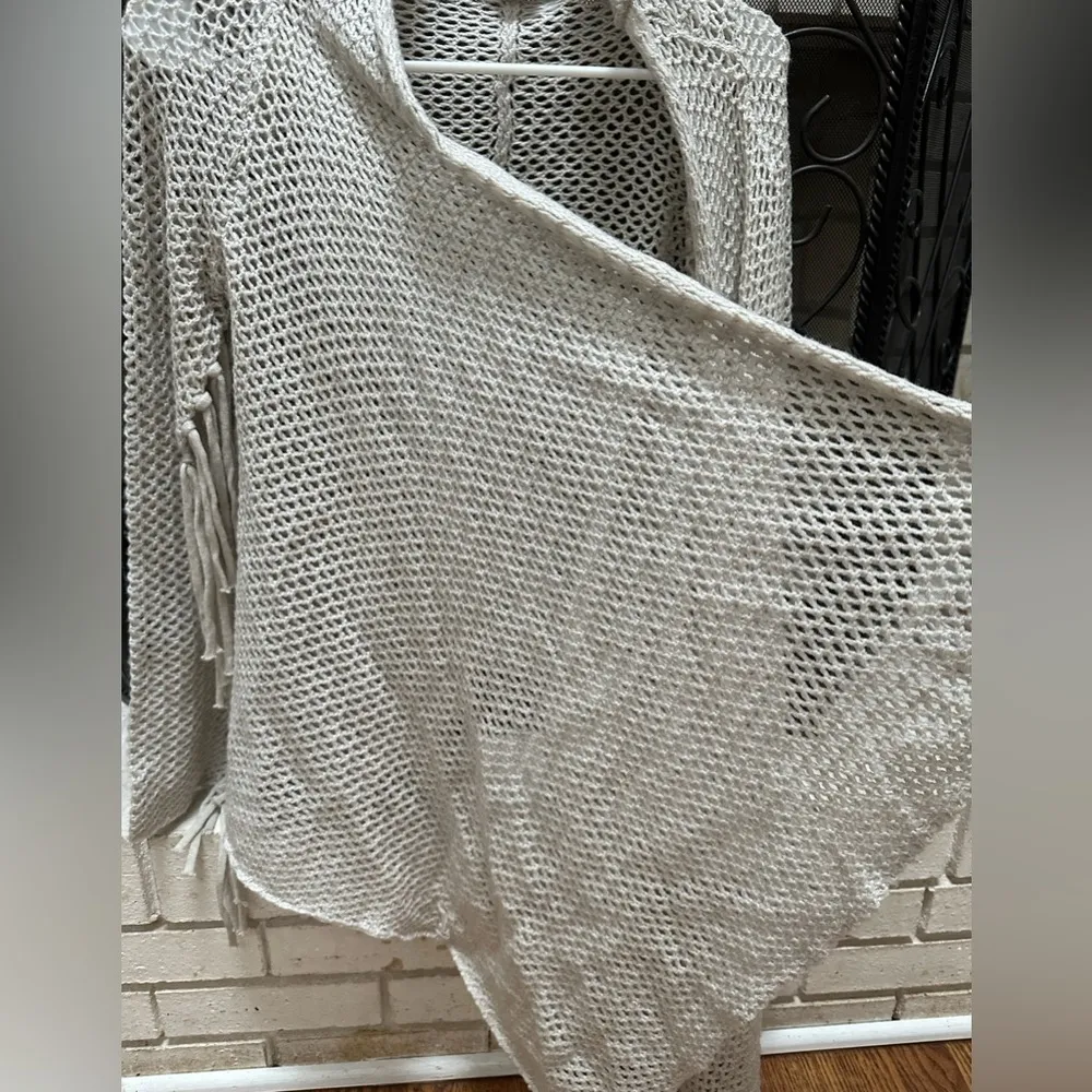 Fringe Cardigan Sweater Oracle Fox for Billabong Size Small jacket duster - Image 5