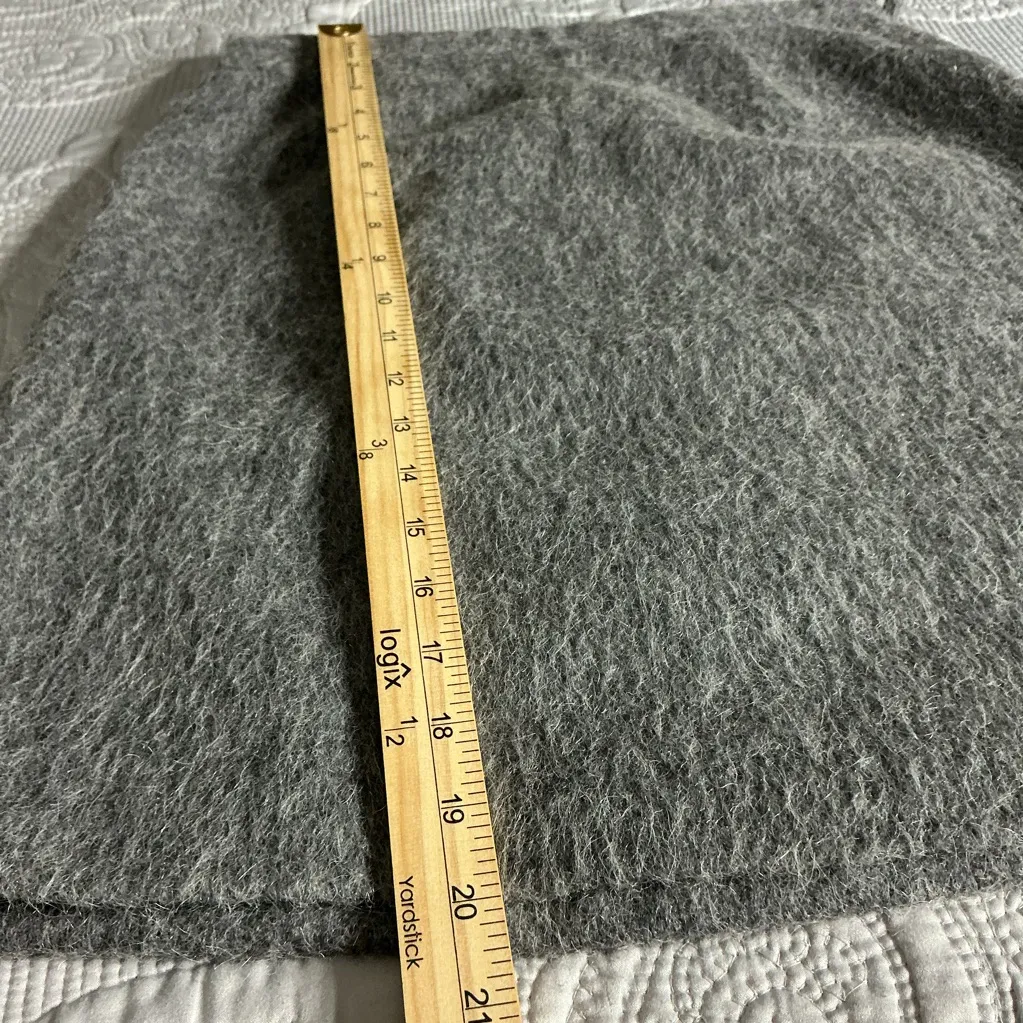 Y2k 90;s vintage J. Crew gray 100 acetato Wool Blend size 6 - Image 8