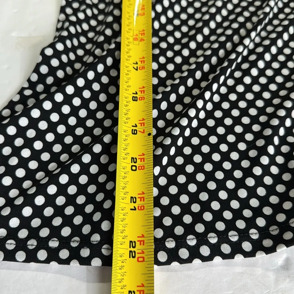 Maurices Y2K Babydoll stretchy Black White red Polka Dot tank pin up 90s M - Image 10