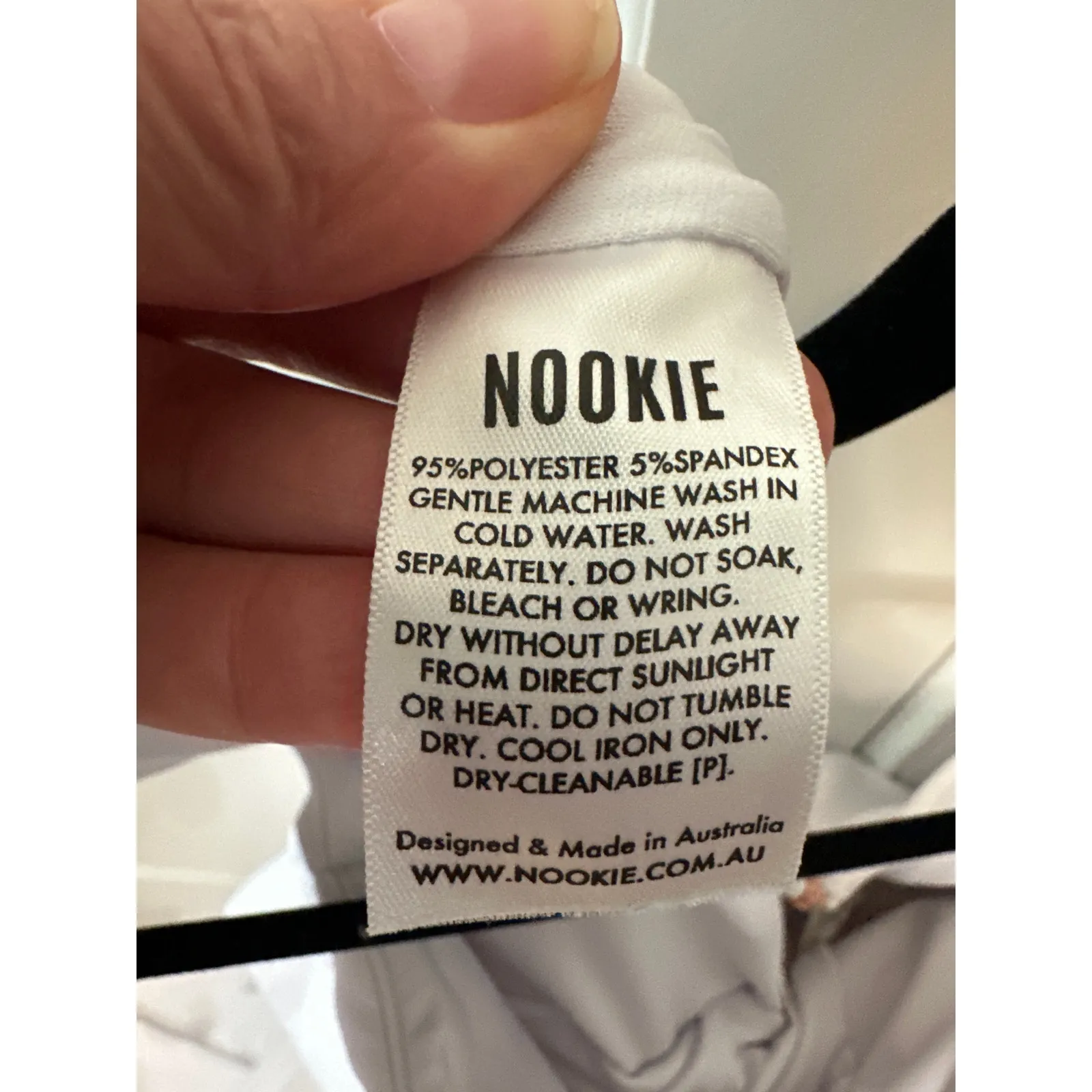 NWT Nookie Neptune White Off-Shoulder Mermaid Gown Size L Prom Bridal - Image 9