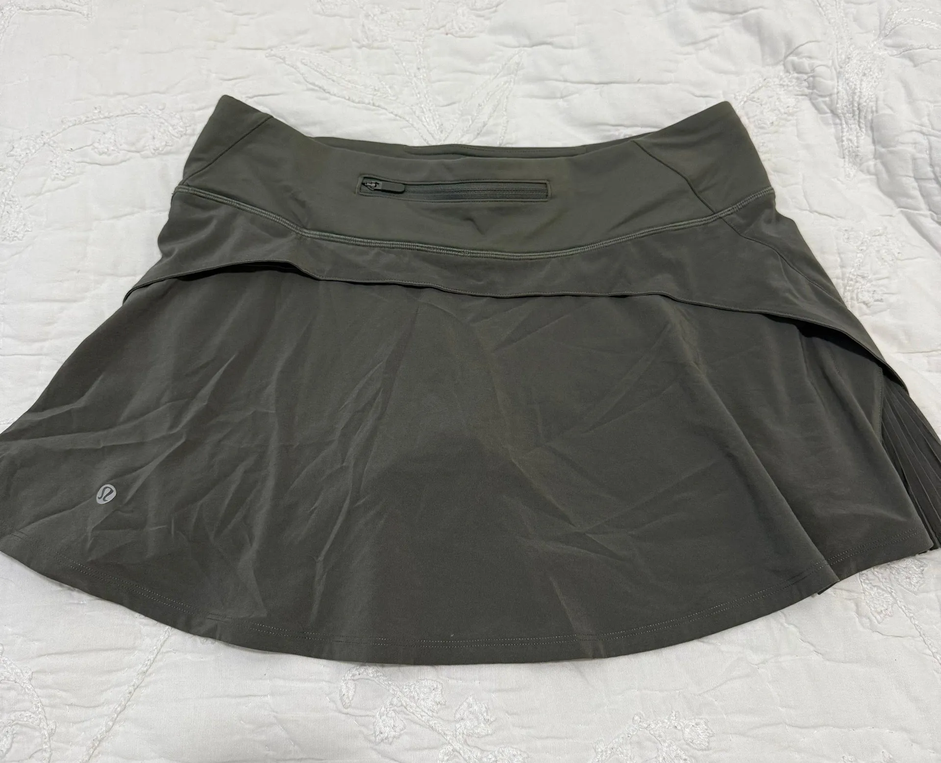 Green Pleated Tennis Skirt - Image 2