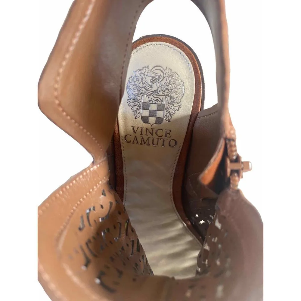 VINCE CAMUTO WOMENS STERNAT ANKLE DRESS SANDALS, laser cut size 7M womens roaste - Image 3