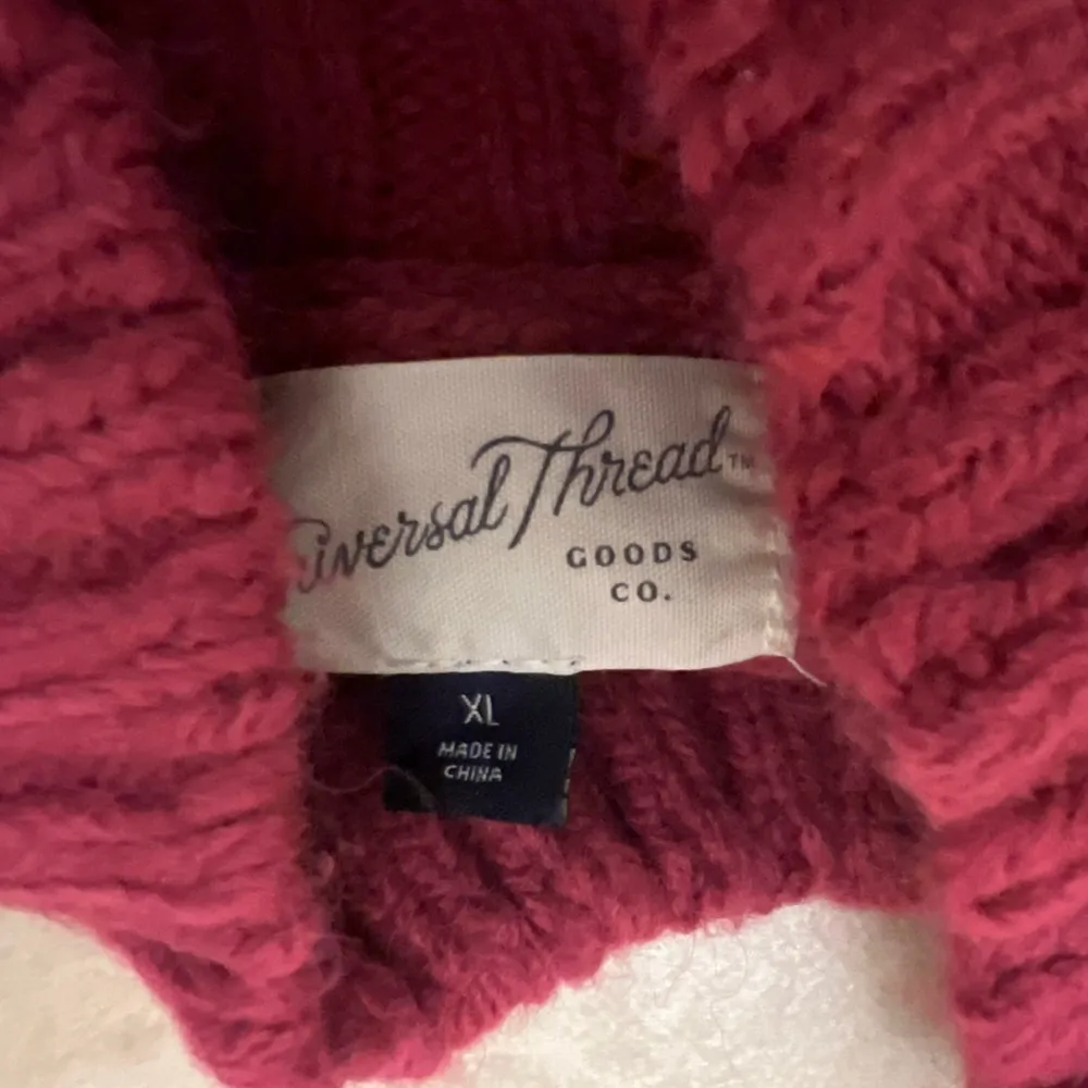 Womens universal thread pink yellow white sweater - Image 2