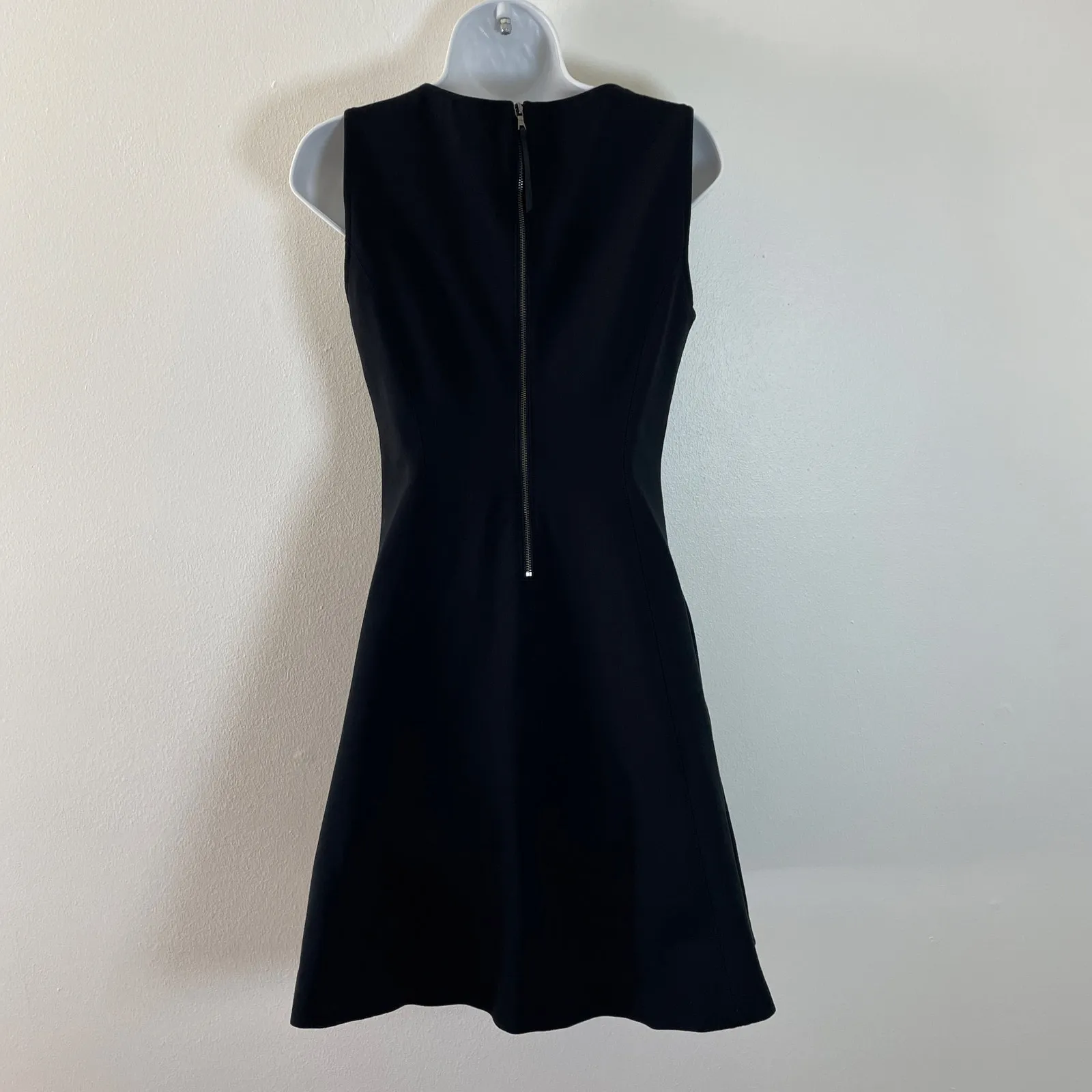 Spanx Perfect Fit Flare Dress Womens Small Black Pockets Classic Stretch Career - Image 2