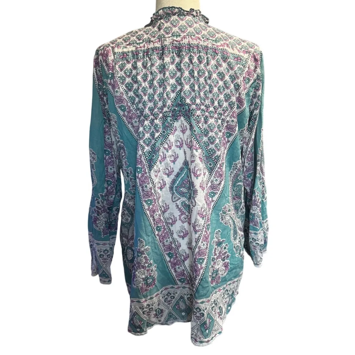 Lola Australia Boho Tunic Cotton Blouse Size M Size M - Image 4