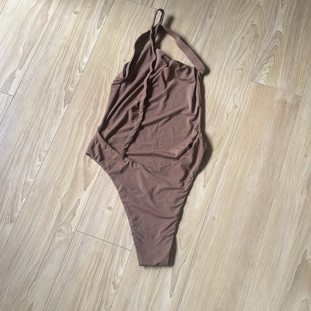 MYRA SWIM BROWN ONE PIECE Size XS - Image 2