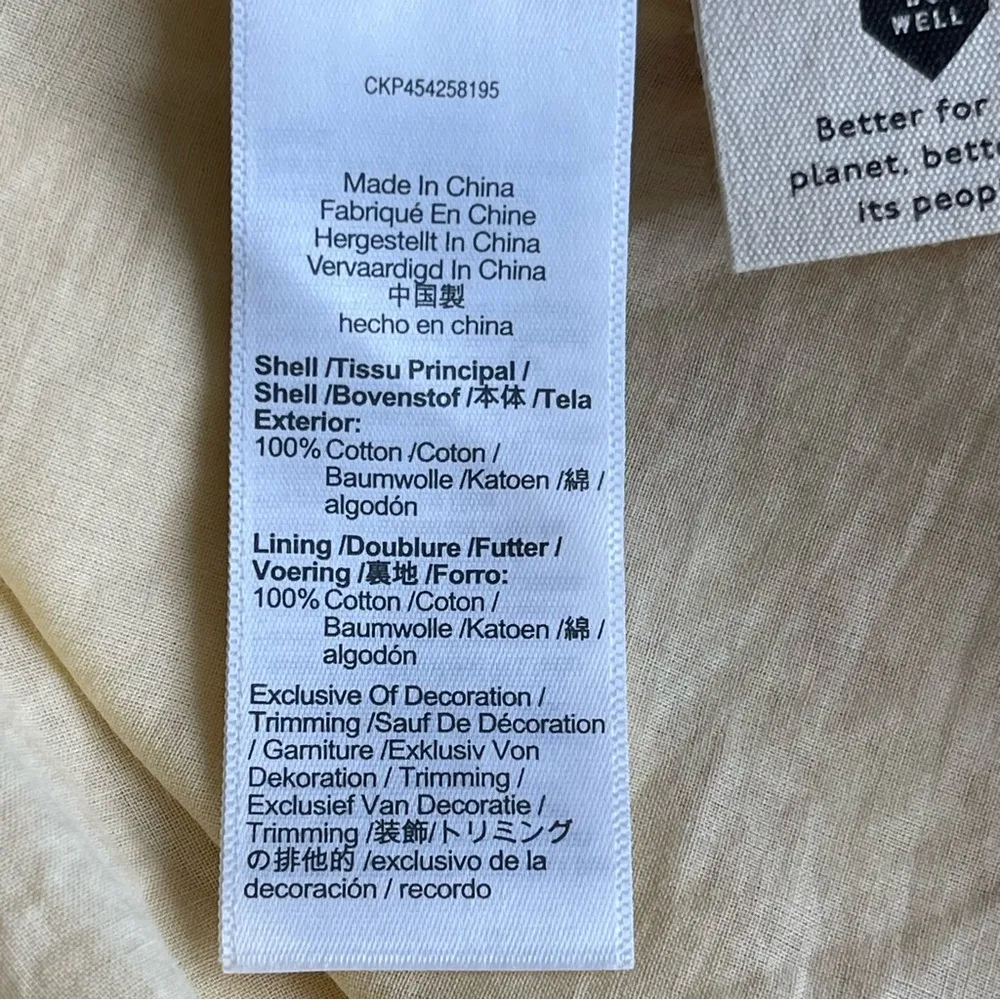 Eyelet Trim Tiered Mini Dress Women’s Size L Piccola Floral Transition - Image 10