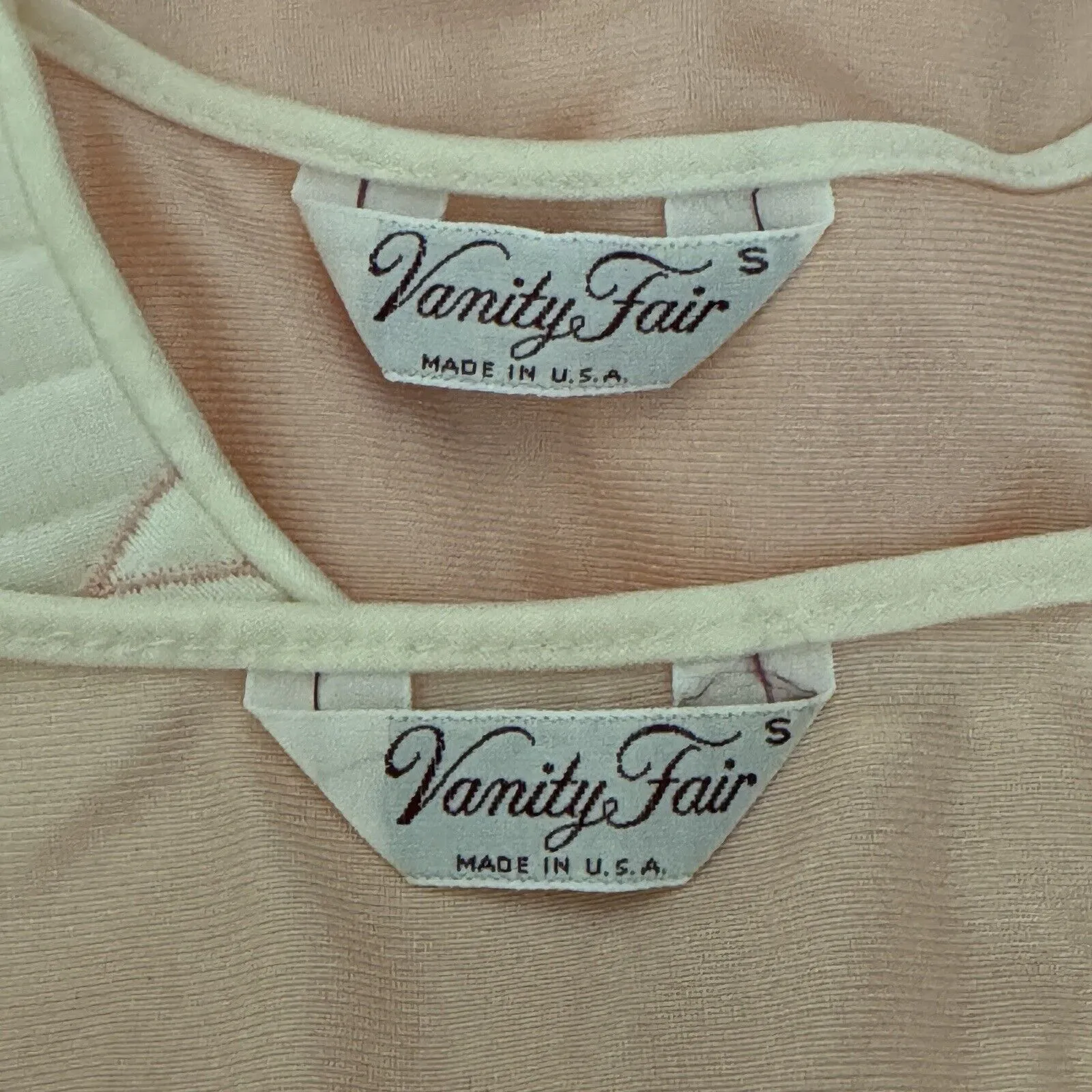 Vintage Vanity Fair Nightgown Set Womens Small Pink Bohemian Grandmacore Granny - Image 12