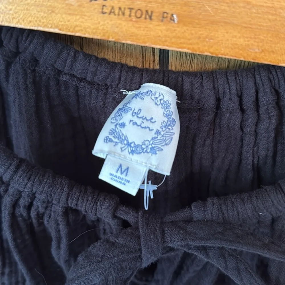 Blue Rain Black Womens 100% Cotton Casual Dress - Size Medium - Image 2