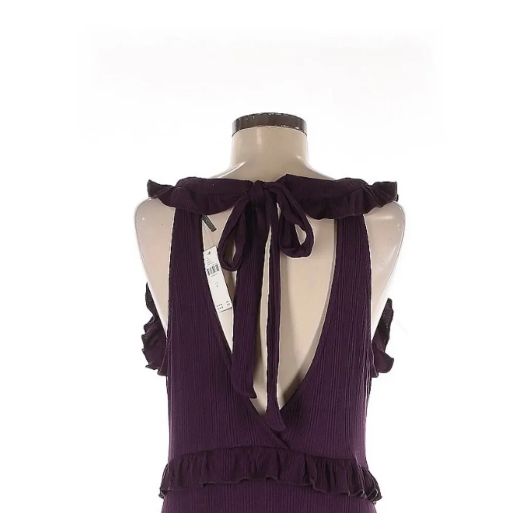 Anthropologie Deep V Ruffled Maxi Dress Size large - Image 6