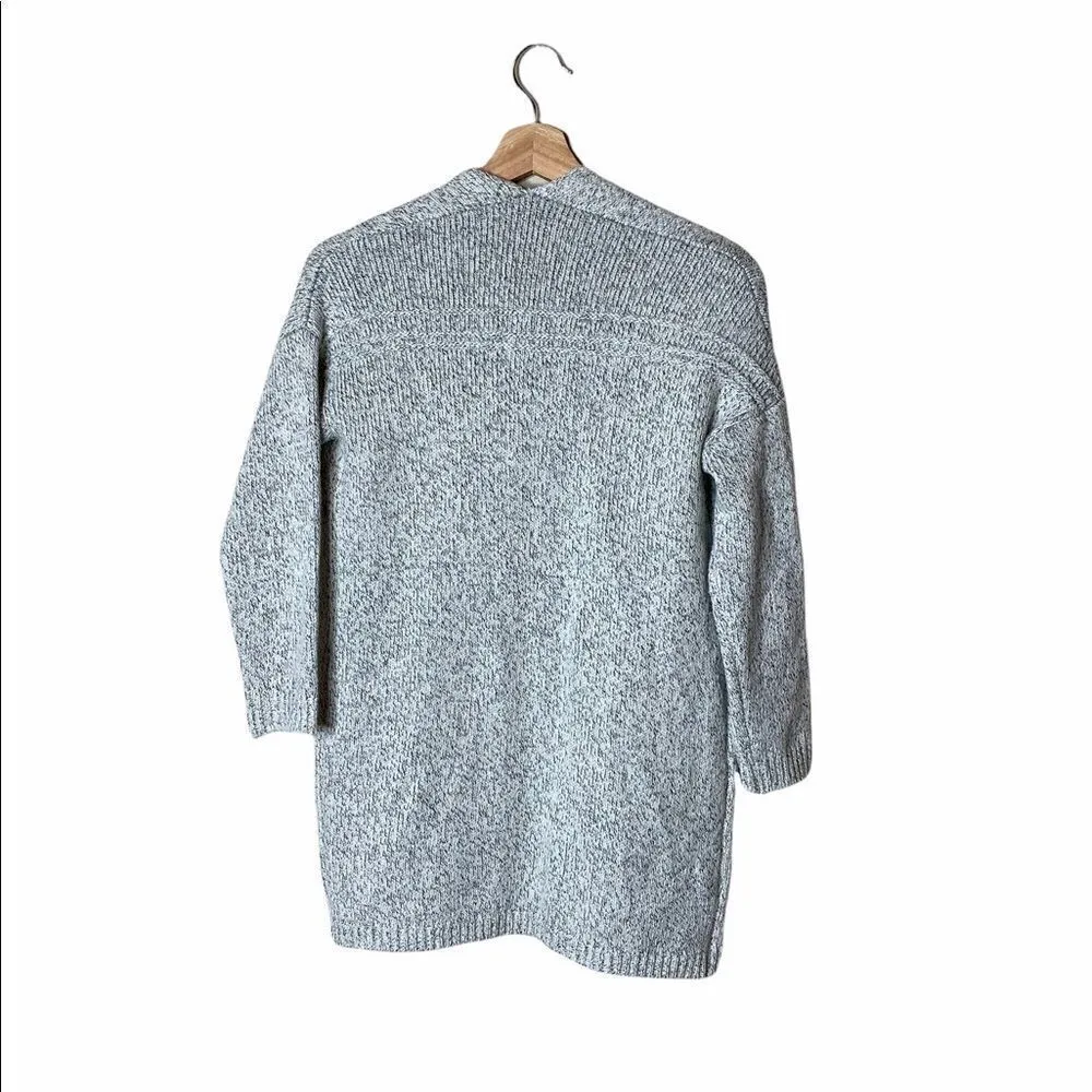 Open heather grey cardigan - Image 2