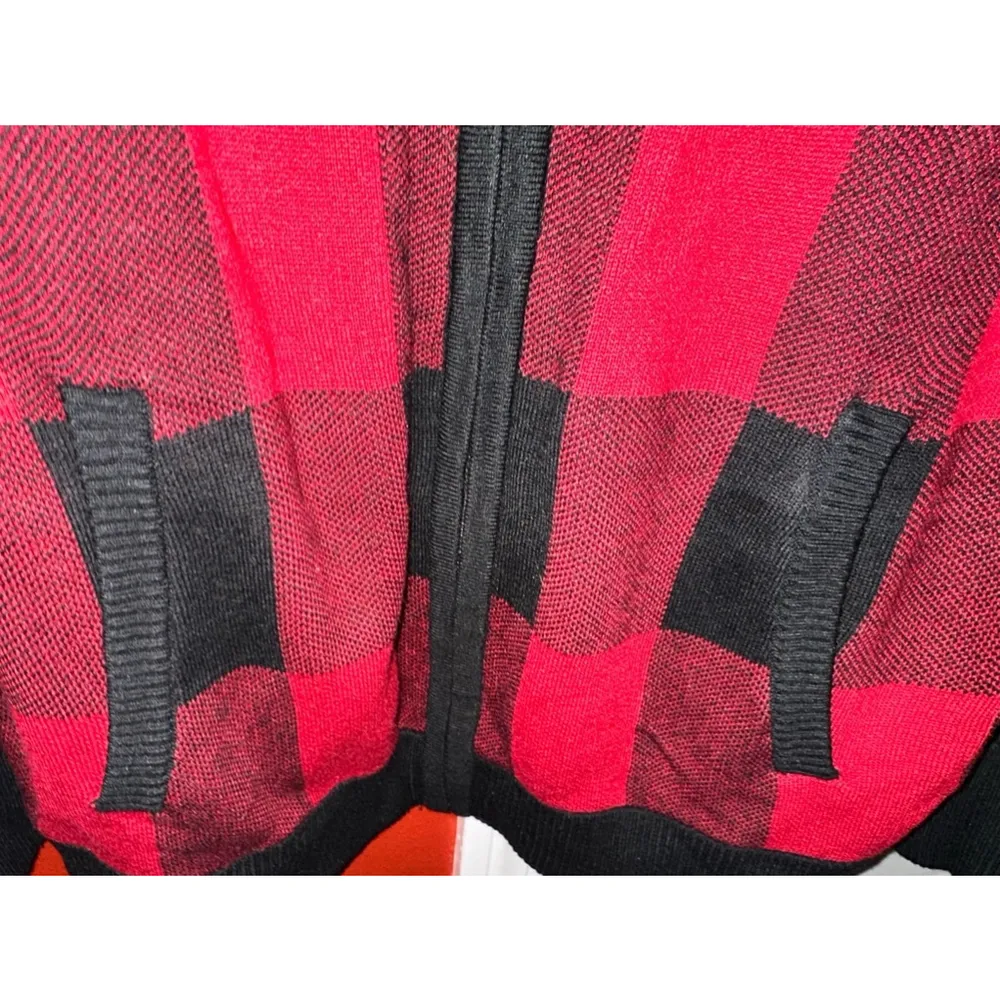 Torrid Plus Size Plaid Cardigan Zip Up Bomber Sweater - Image 9