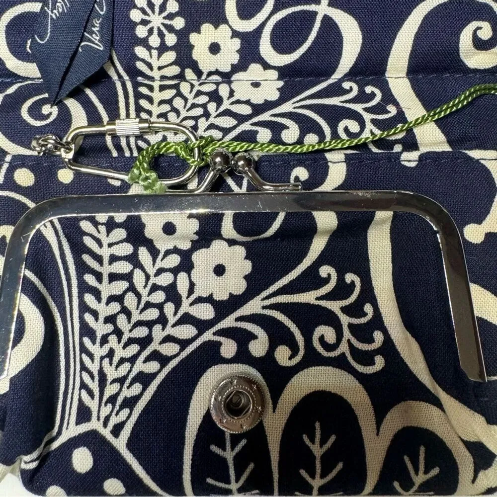 Vera Bradley One for the Money Wallet Twirly Birds Navy Retired Print NWT - Image 7