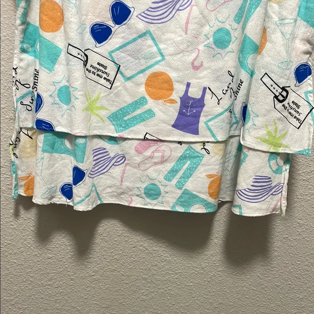 Colorful Graphic Tank Top Purple Size undefined - Image 8