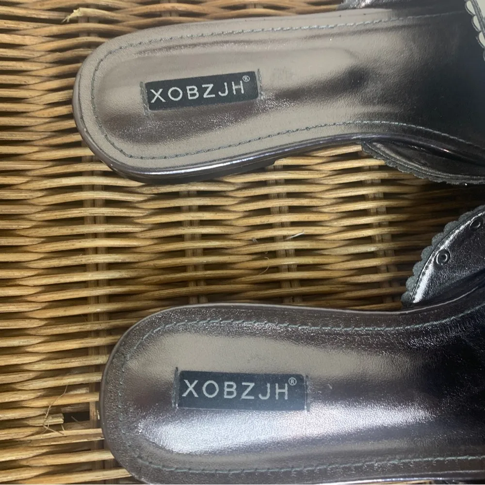 XOBZJH Evening Dress Slides Sandals Luxury Wedding Party Rhinestone Size 42 - Image 13