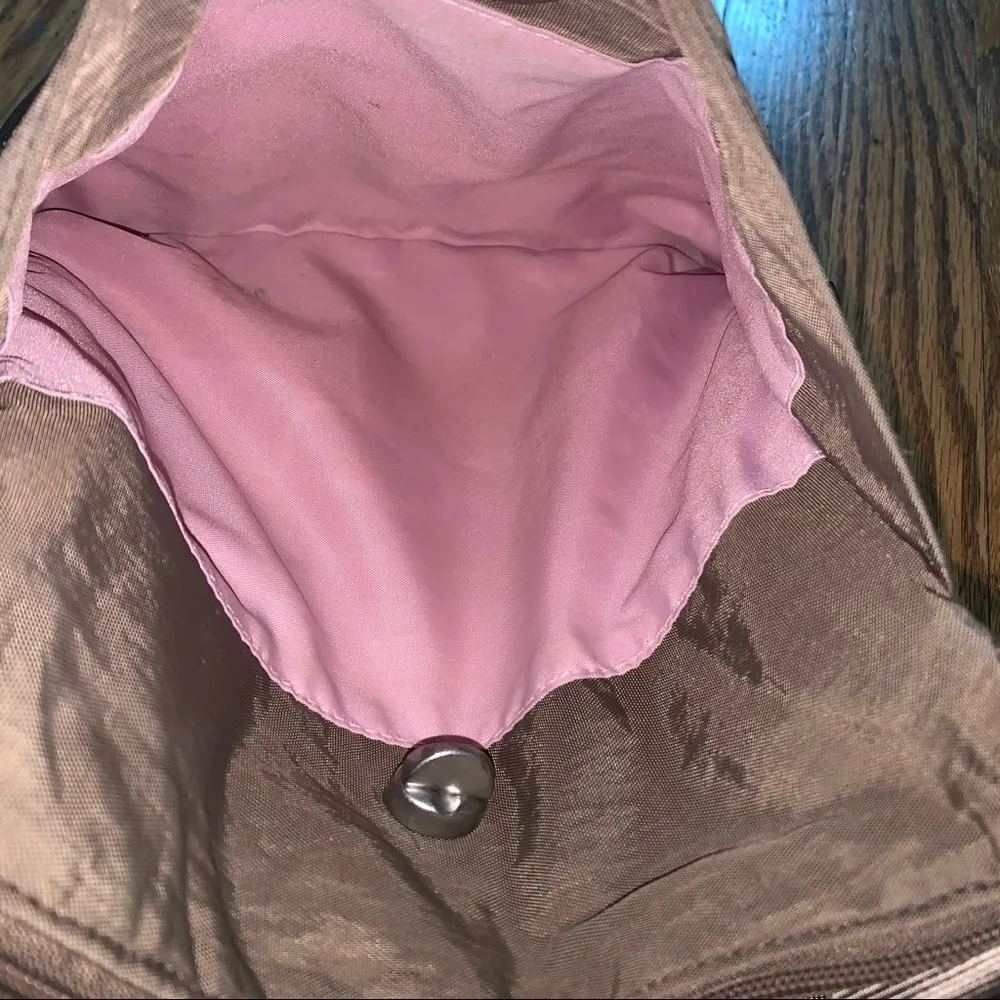 Baggallini Brown Nylon Crossbody Purse Travel Bag - Image 6