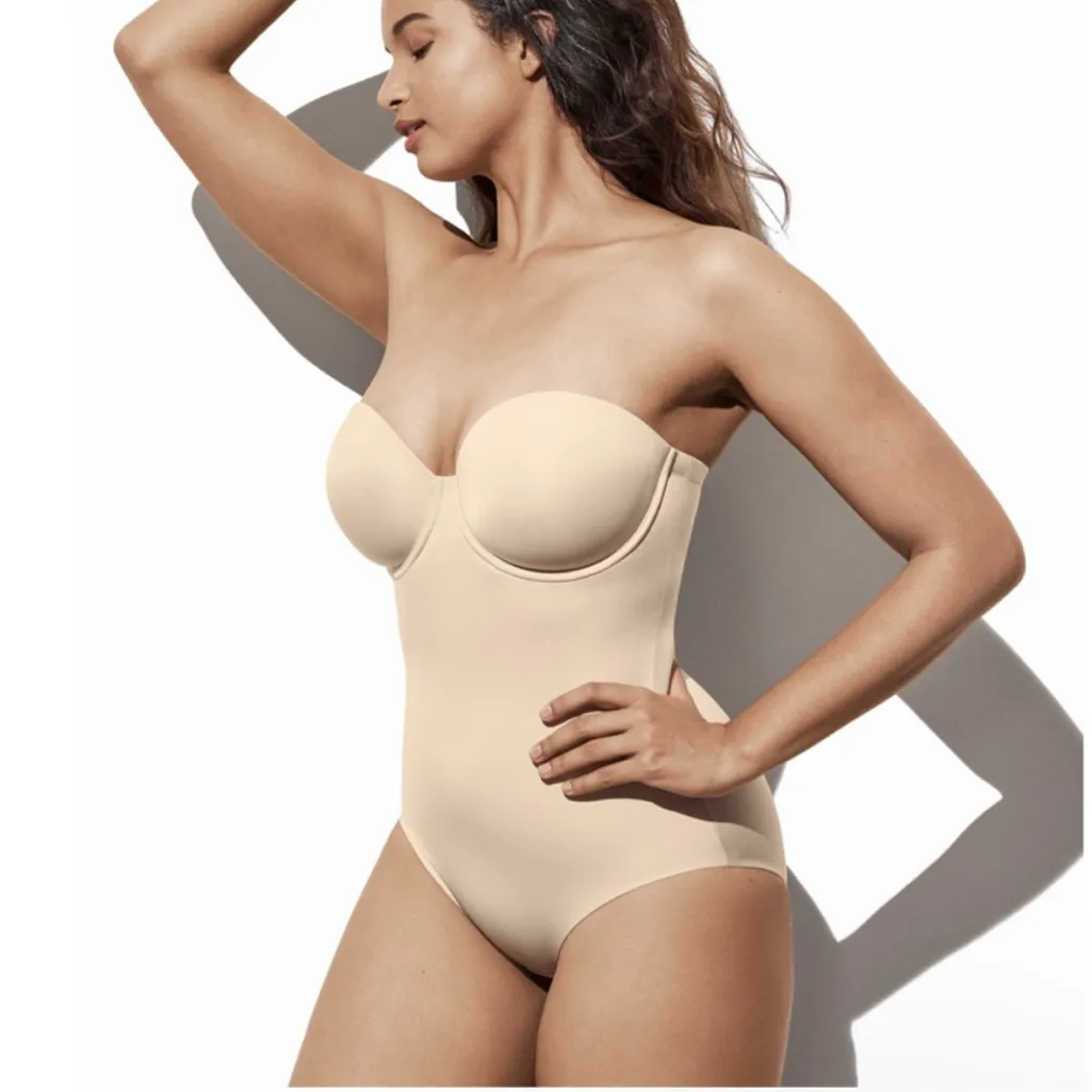 Wacoal 36DDD Red Carpet Strapless Shaping Body Briefer Nude - Image 2