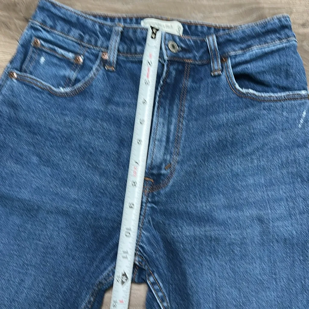 Abercrombie & Fitch The Skinny High Rise Distressed Stretch Blue‎ Jeans Size 28 - Image 8
