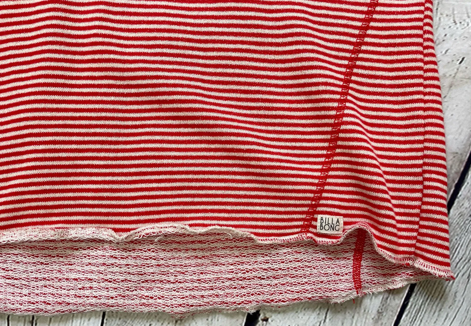 Red & White Striped Pullover Hoodie NWT! - Image 8