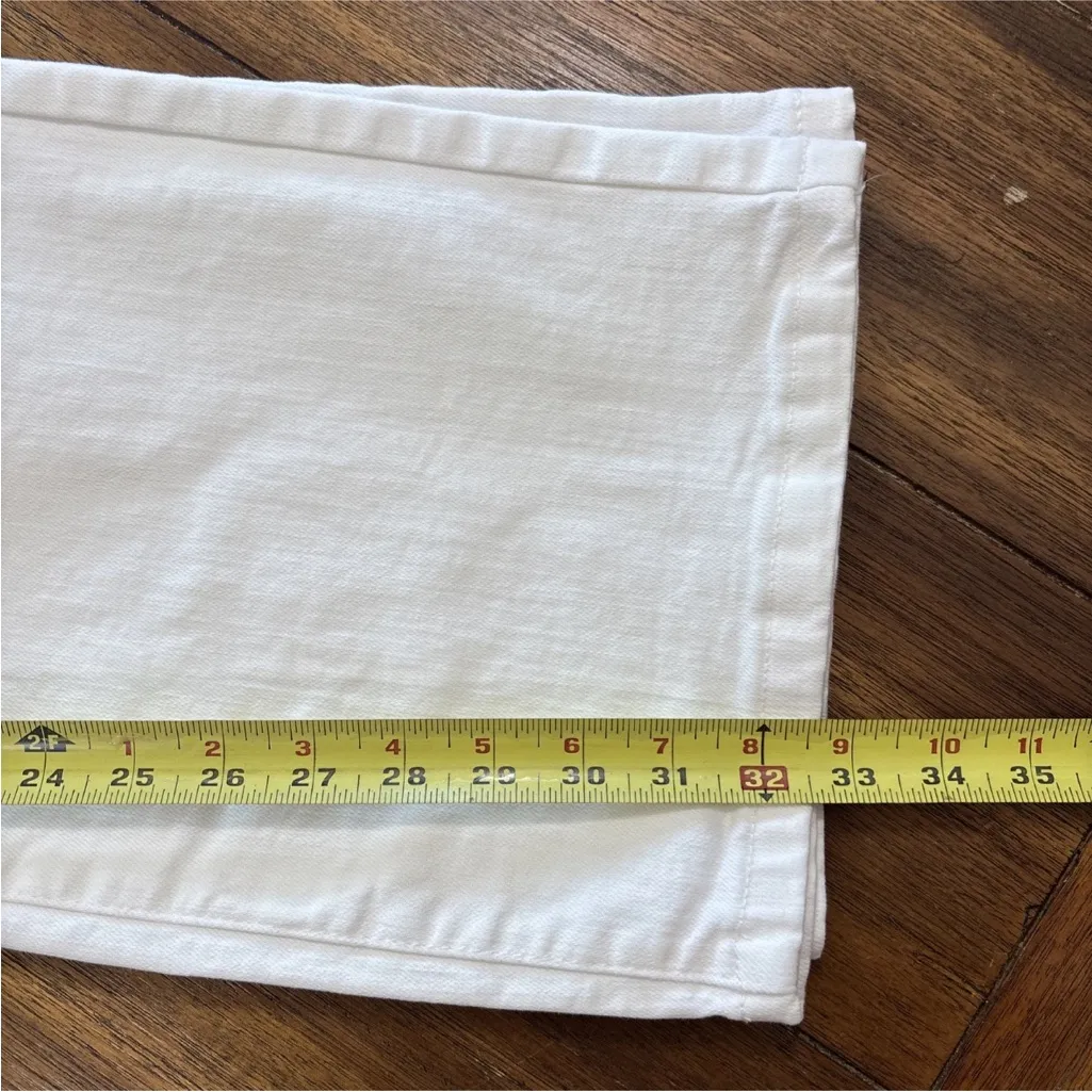 Judy Blue Braided Waistband Wide Leg Jeans White- Sz 9/29 - Image 14