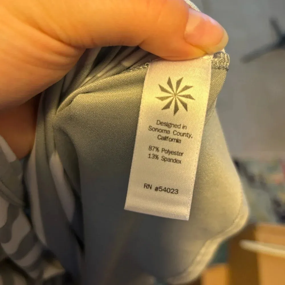 ATHLETA CHI MUSCLE GRAY STRIPED TANK - Image 5