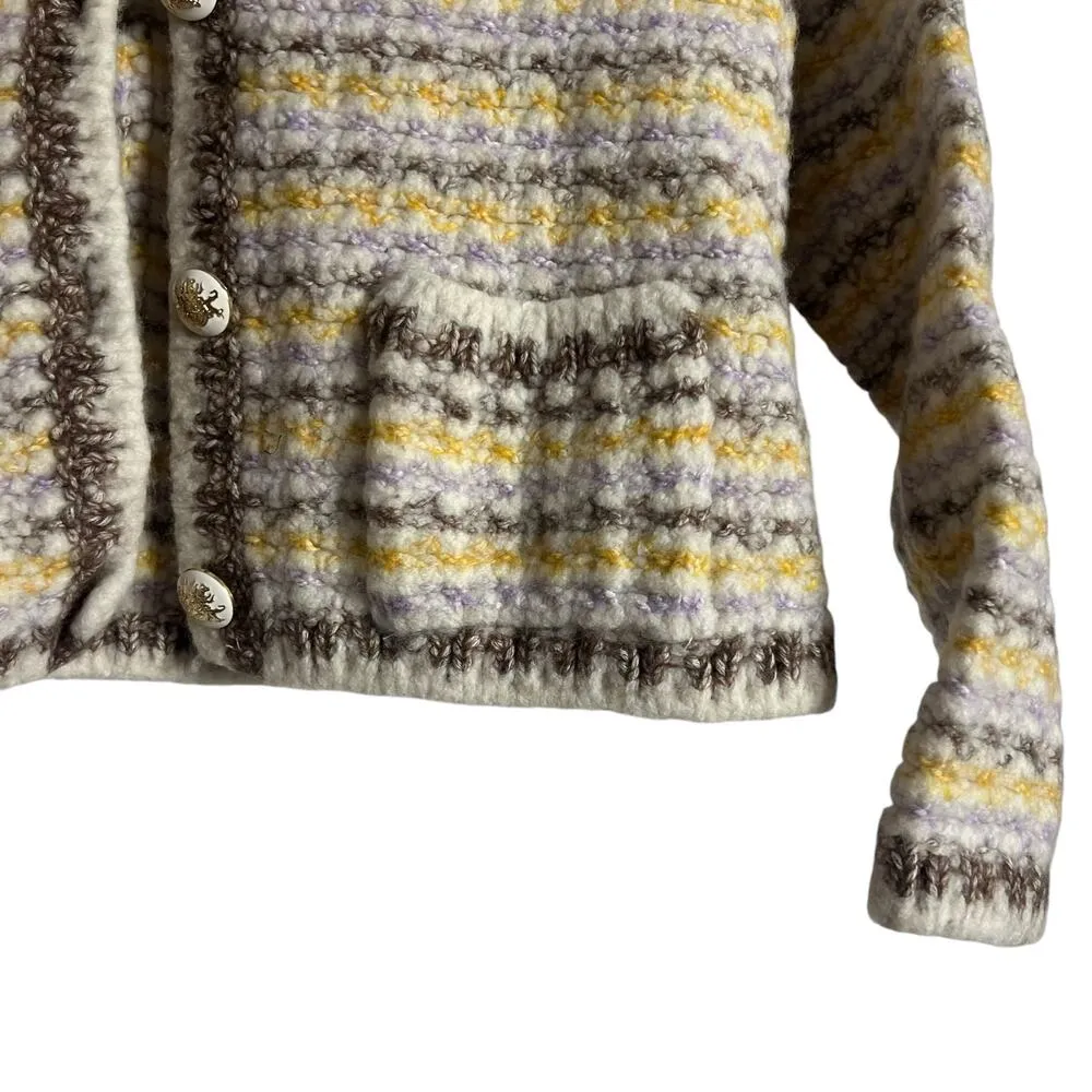 BA&SH Bill Tweed Knit Button Front Cardigan Sweater Jacket Size XS - Image 8