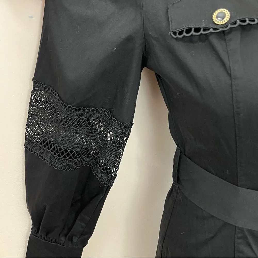 River Island Prairie/ Punk/ Rockabilly Black Cotton Dress 2 - Image 5