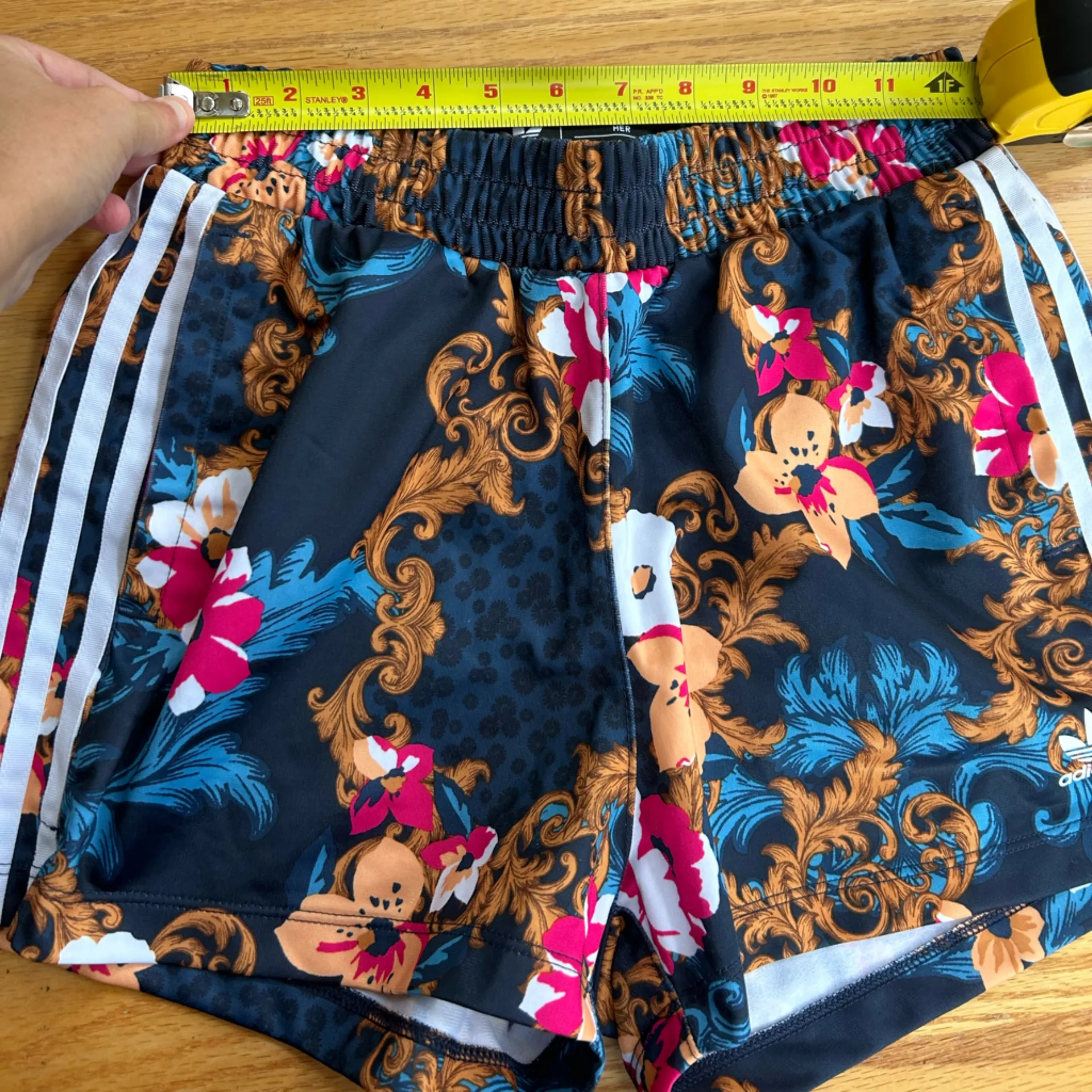 Adidas x Her Studio London Womens Shorts Size XS Three Stripes Floral - Image 8