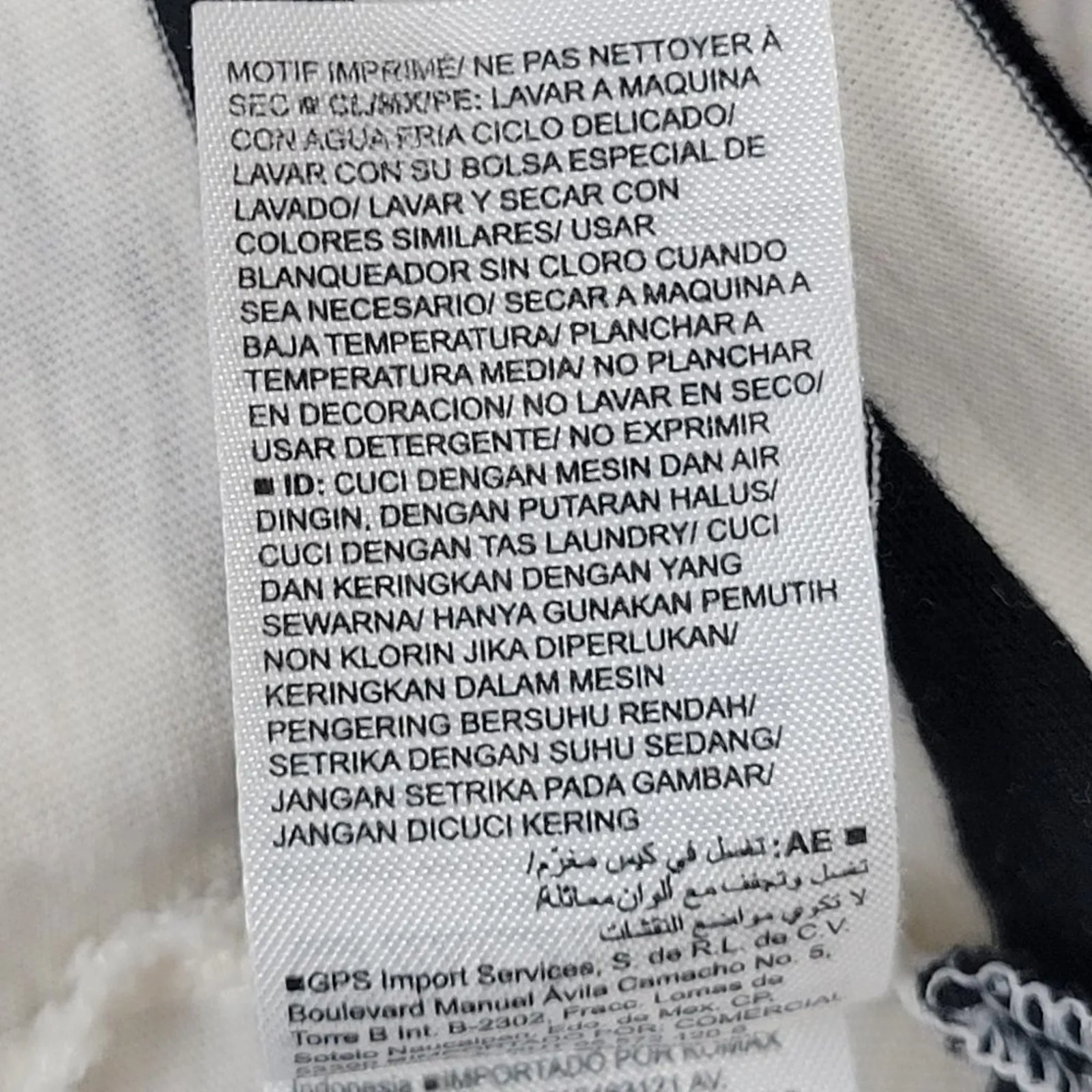 Old Navy Women's Black White‎ Striped Boat Neck Tie Sleeve Shirt Size M Cotton - Image 8