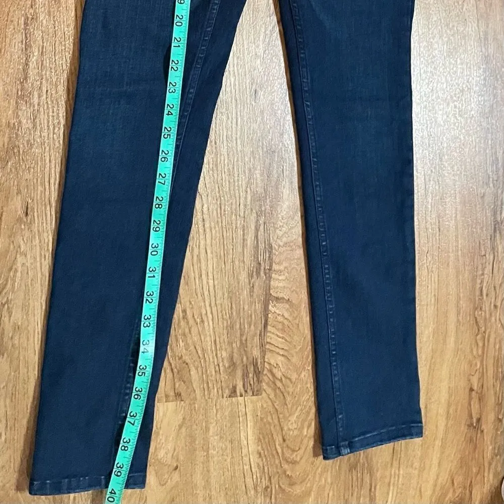 We the free high rise belted dark wash skinny jeans sz 26 - Image 10